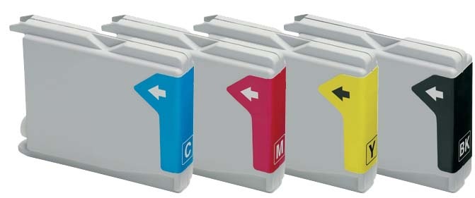 
	Brother LC1000/LC51 Compatible Ink Cartridges Full Set&nbsp; (Black/Cyan/Magenta/Yellow)
